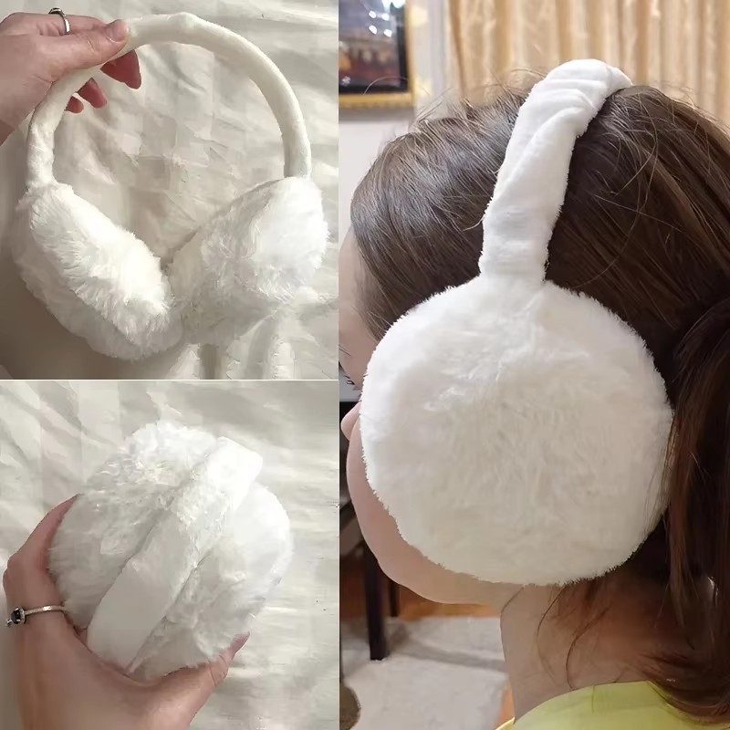 Earmuffs Foldable - 1/2/3개입 겨울용 접이식 햄버거 귀마개, 남녀