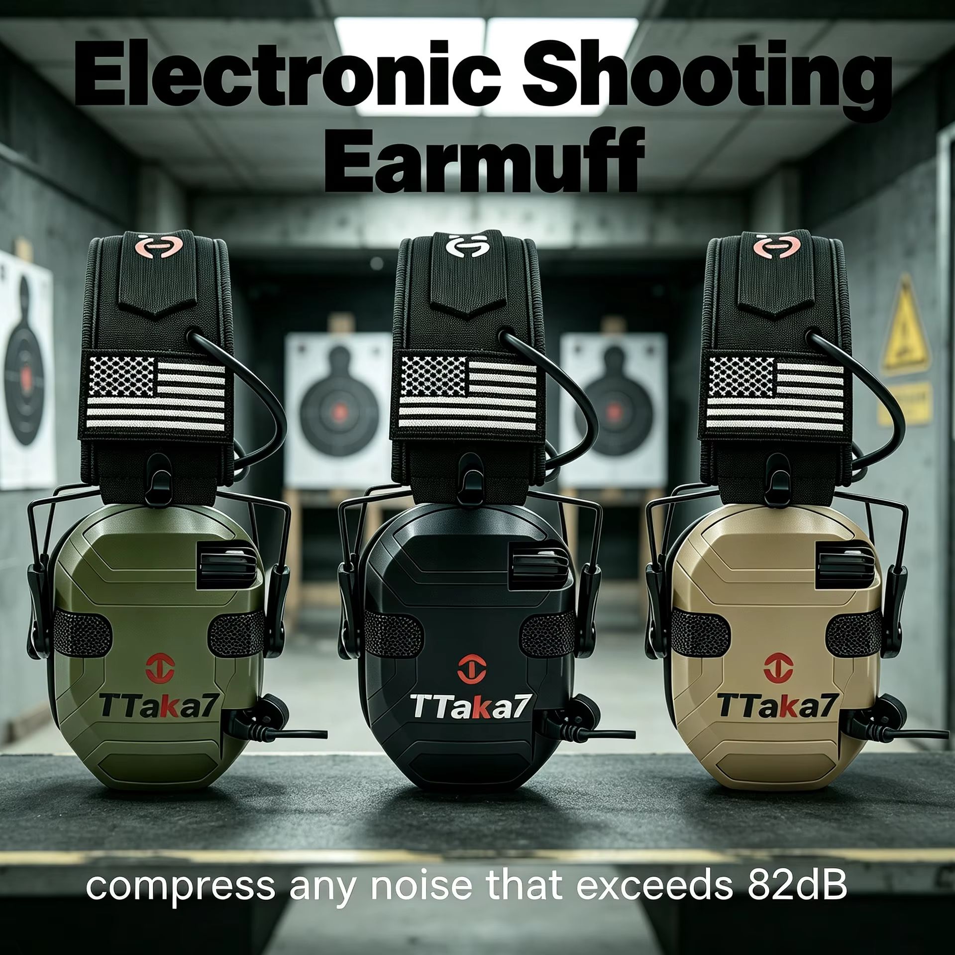 Earmuffs Foldable - 신형 전술 전자 사격용 접이식 귀마개