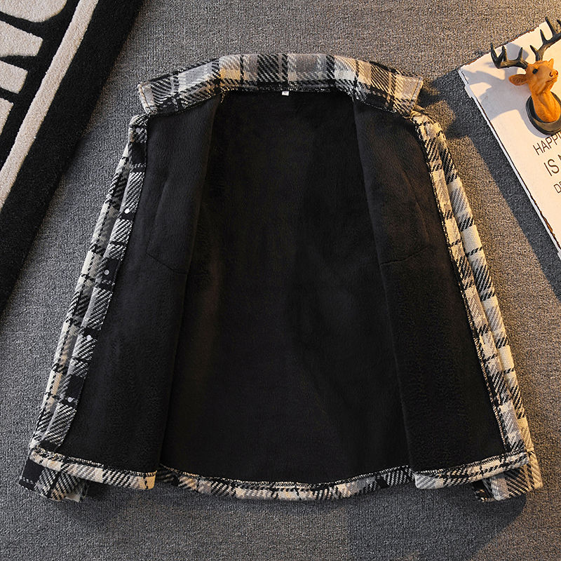 남성용 격자 무늬 플란넬 셔츠 두꺼운 양털 안감 캐주얼 - Flannel Shirt Lined 리뷰 및 가격