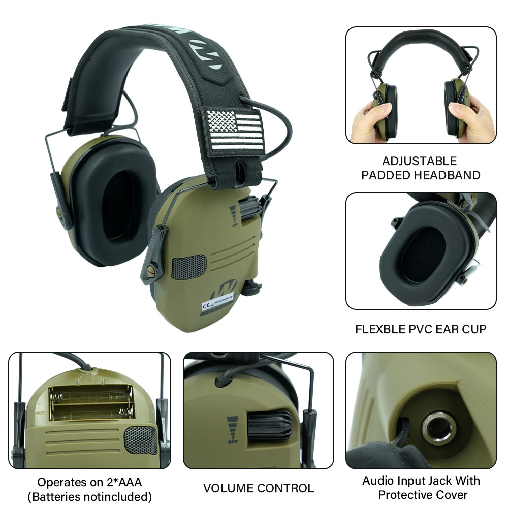 보호용 귀마개, 초박형 전자식 접이식 보관형 청력 보호 - Earmuffs Foldable 리뷰 및 가격